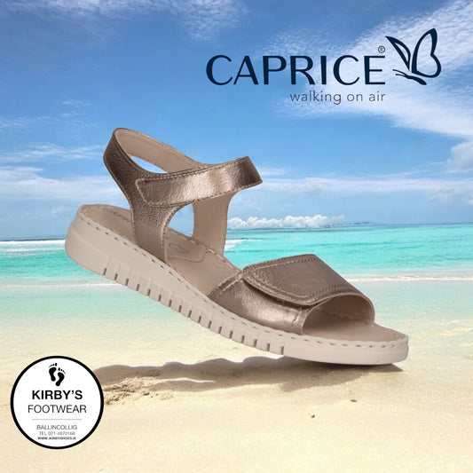 Caprice sandal taupe metallic - 28103
