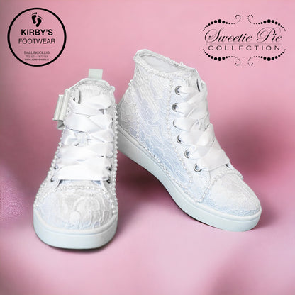 Sweeties Raya white lace communion