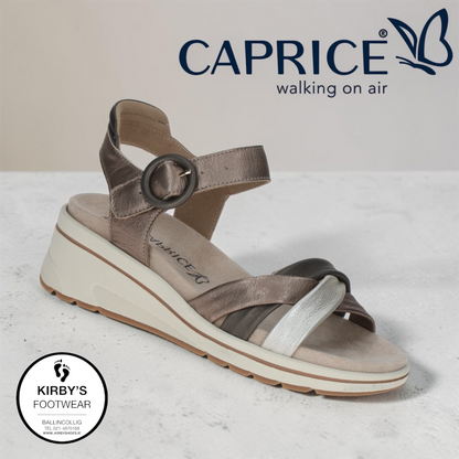 Caprice sandal taupe metallic - 28304