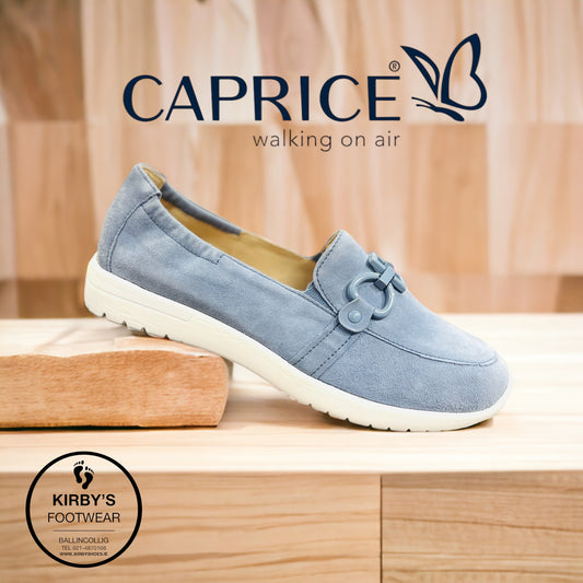 Caprice slip on 24708 blue suede