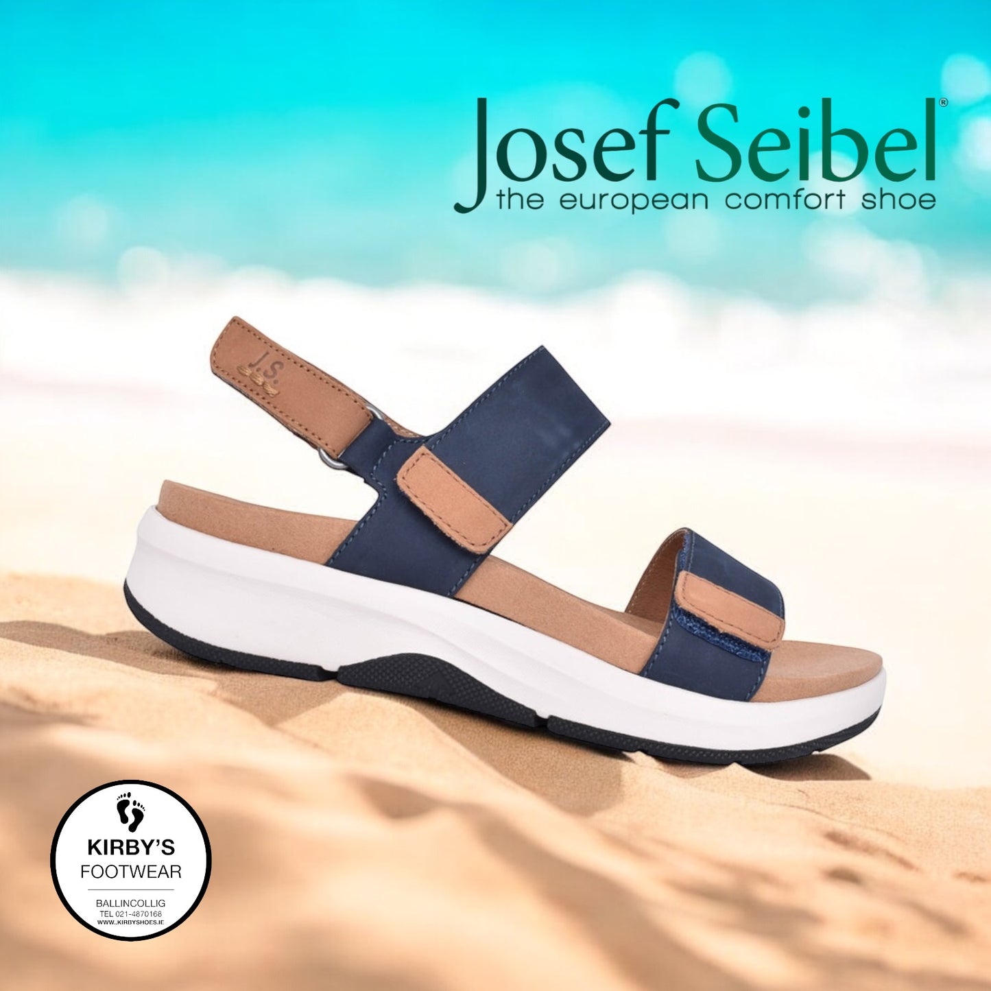Josef Seibel Estelle 04 - navy sandal