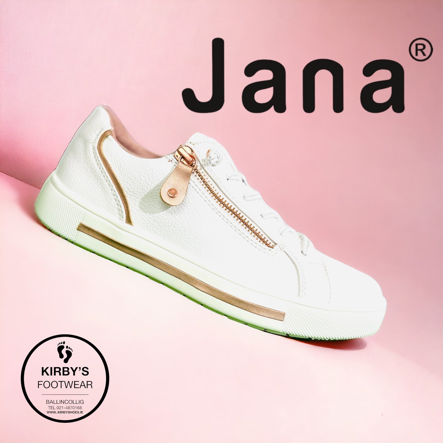 Jana trainer 23660 white gold