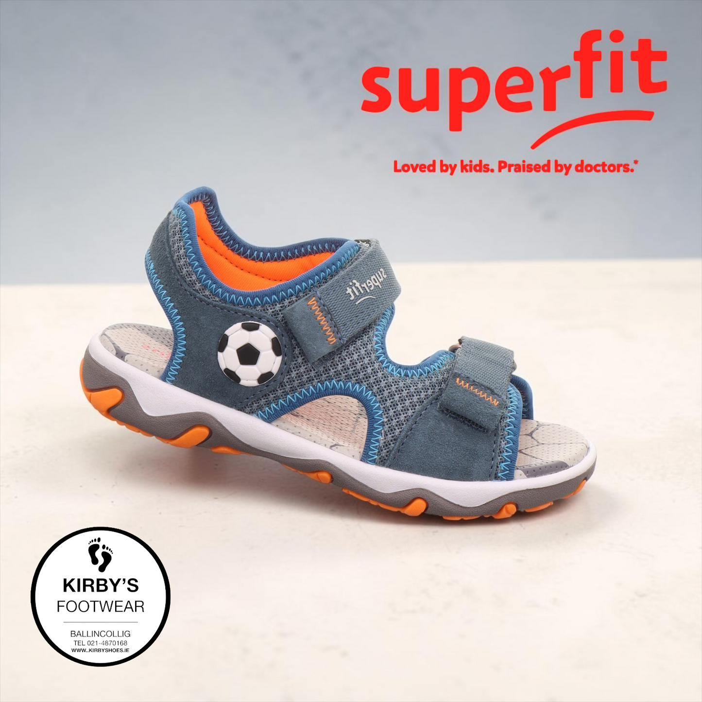 SuperFit sandal Mike 3.0 blue - Kirbys Footwear Ltd
