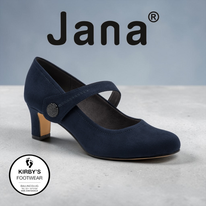 Jana heel navy - 22473