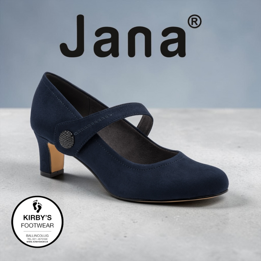 Jana heel navy - 22473