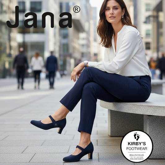 Jana heel navy - 22473