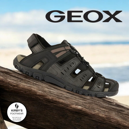 Geox Strada black sandal