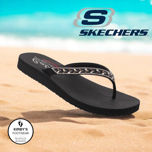 Skechers meditation mule black 119777