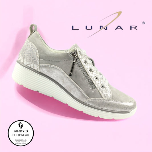 Lunar Kiley silver trainer