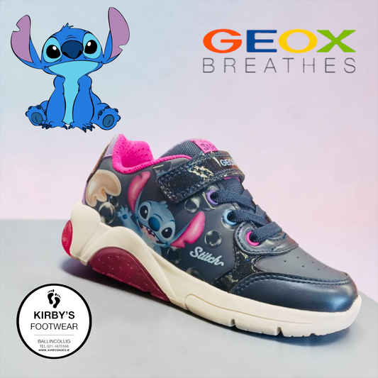 Geox Stitch lights Fadinlight navy pink