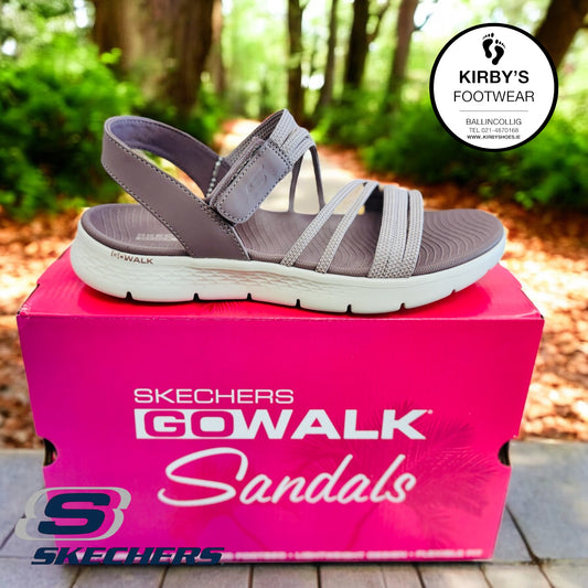Skechers Go Walk 2.0 sandal coffee run mauve