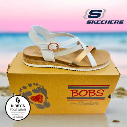 Skechers Desert Kiss low - white sandal