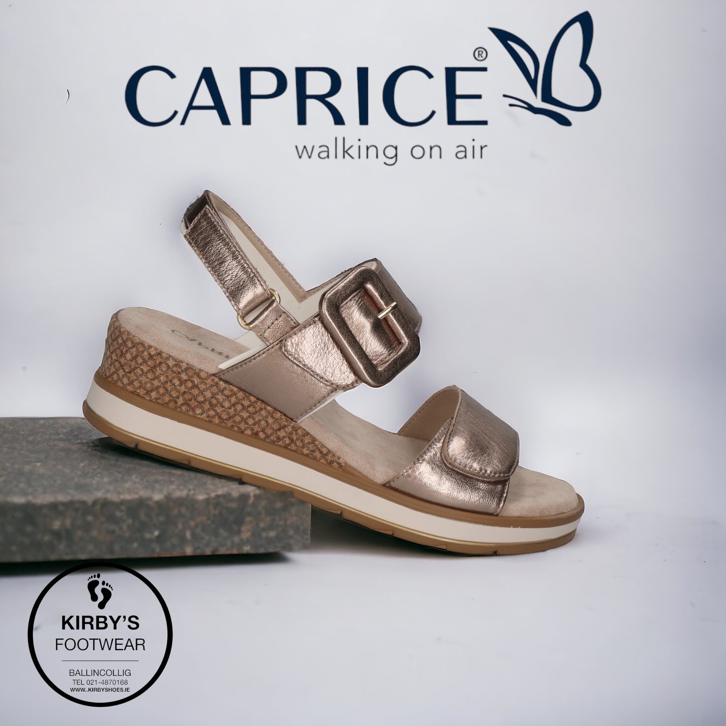 Caprice sandal 28753 taupe metallic