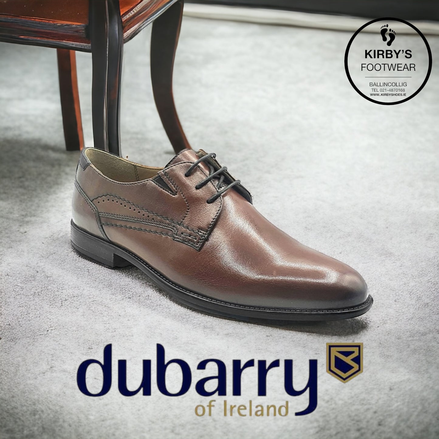 Dubarry Dell chestnut leather lace