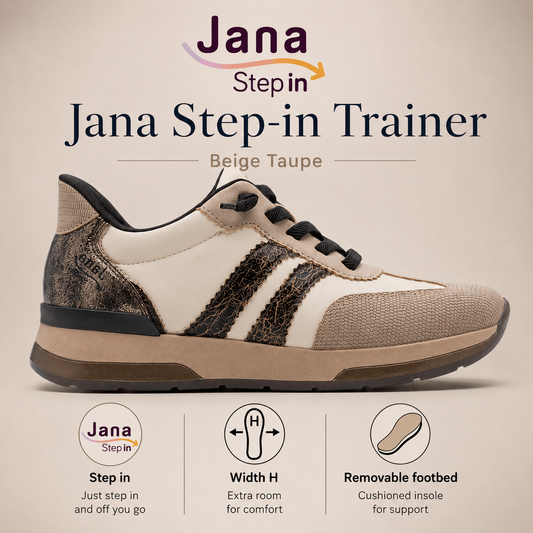 Jana Step-in trainer 23785 - beige taupe