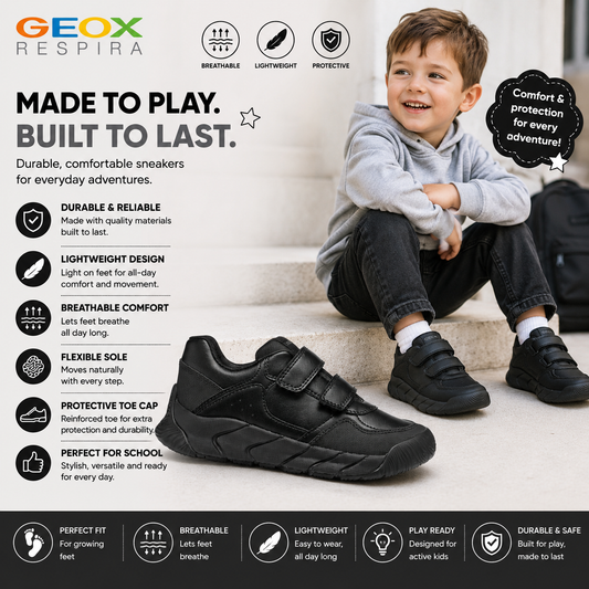 Geox Flexyper Pro - black - Kirbys Footwear Ltd