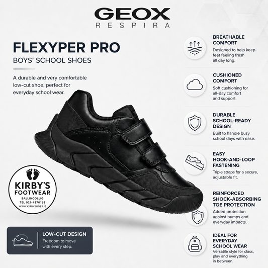 Geox Flexyper Pro - black - Kirbys Footwear Ltd