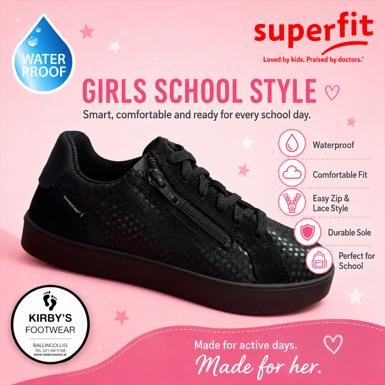 SuperFit Stella waterproof goretex black