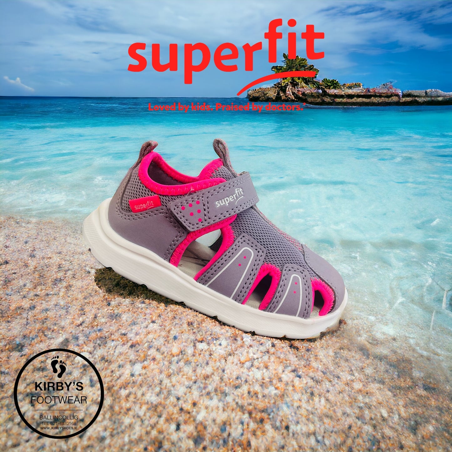 SuperFit Wave water sandal lilac