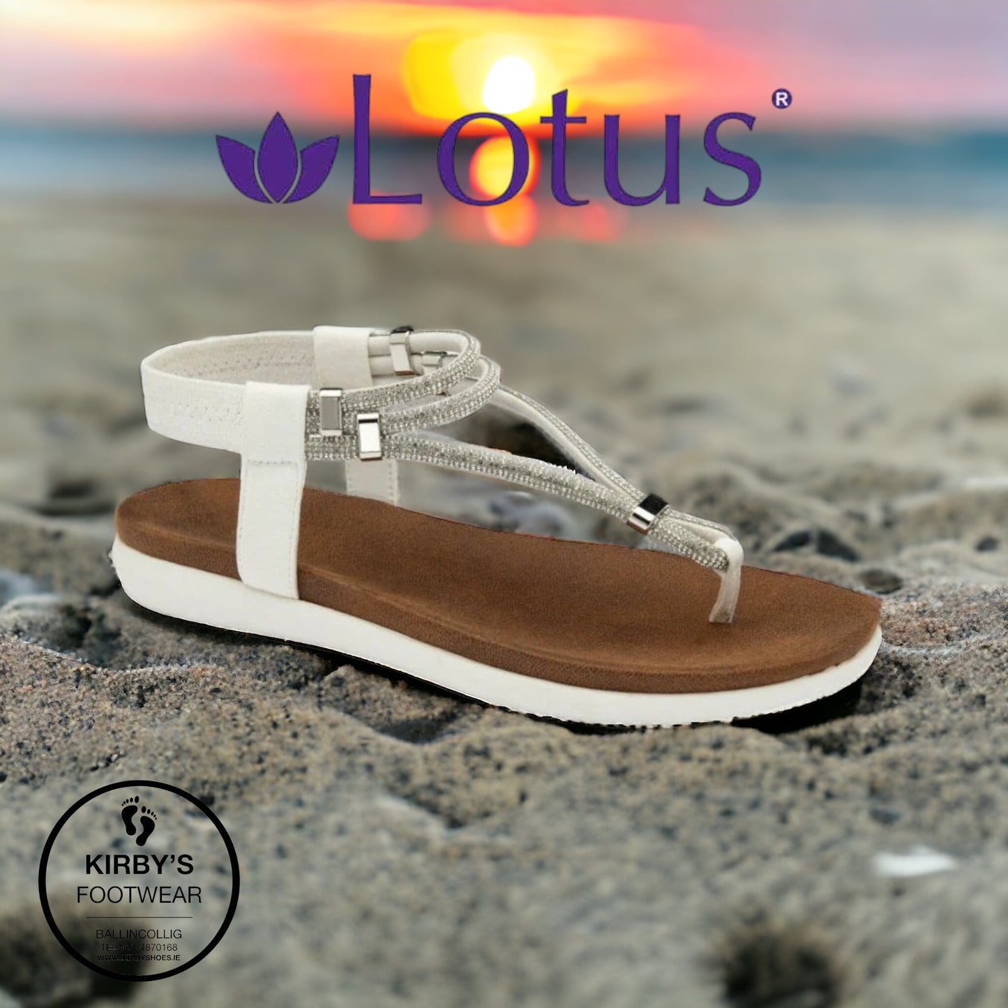 Lotus Chica sandal white