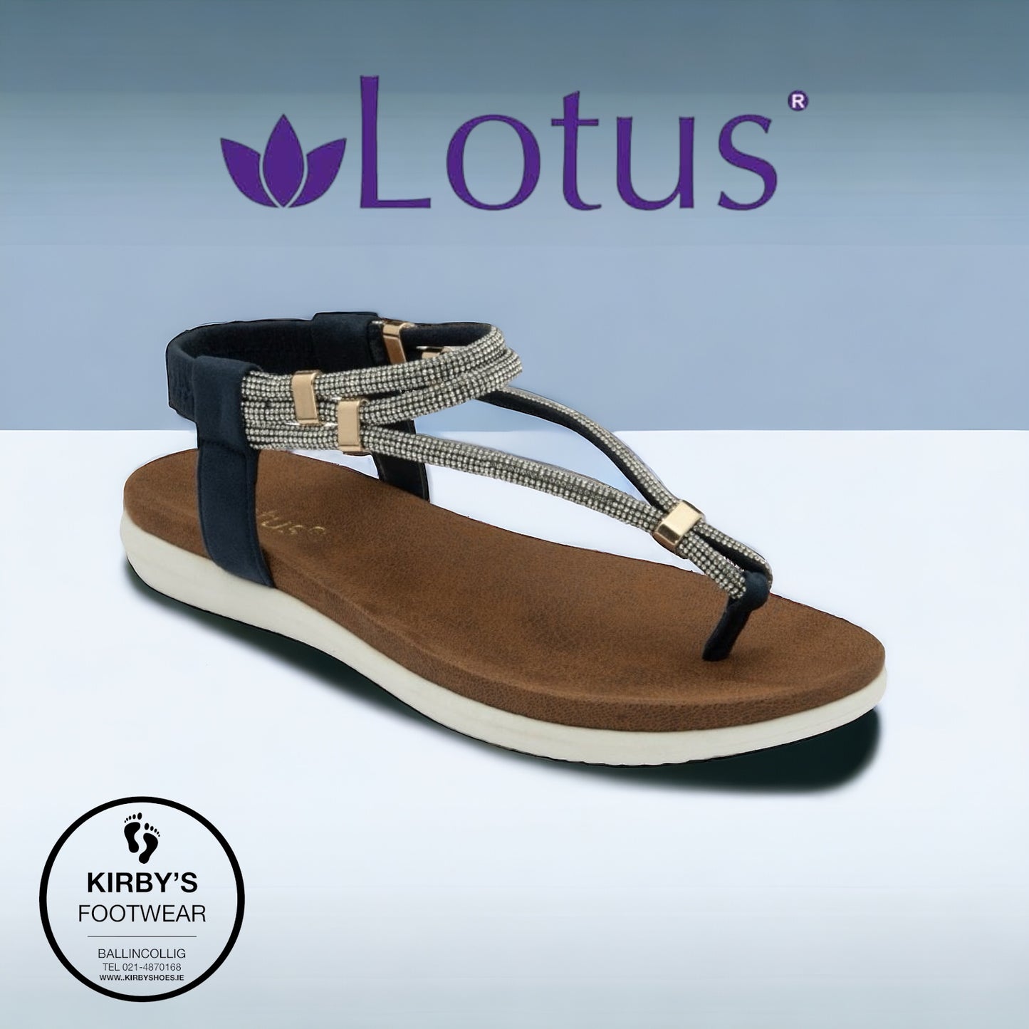 Lotus Chica sandal navy