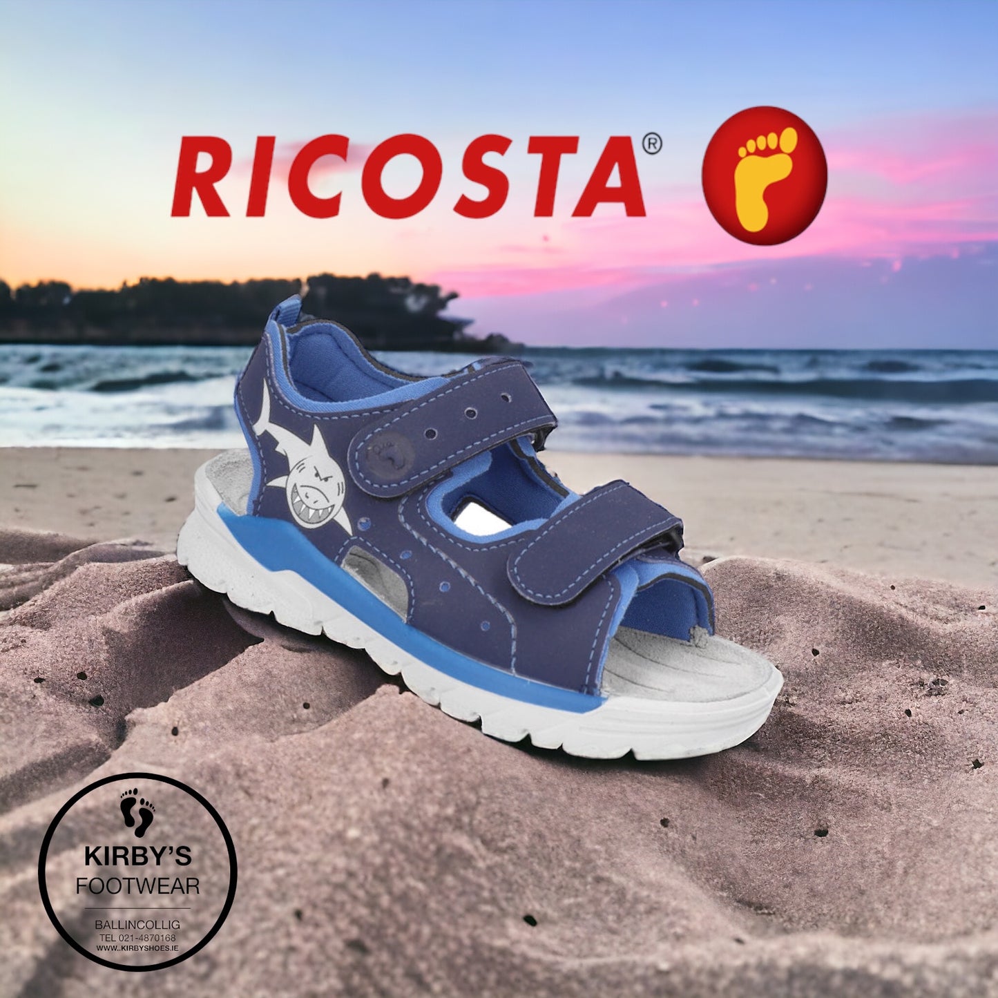 Ricosta Surf sandal navy shark