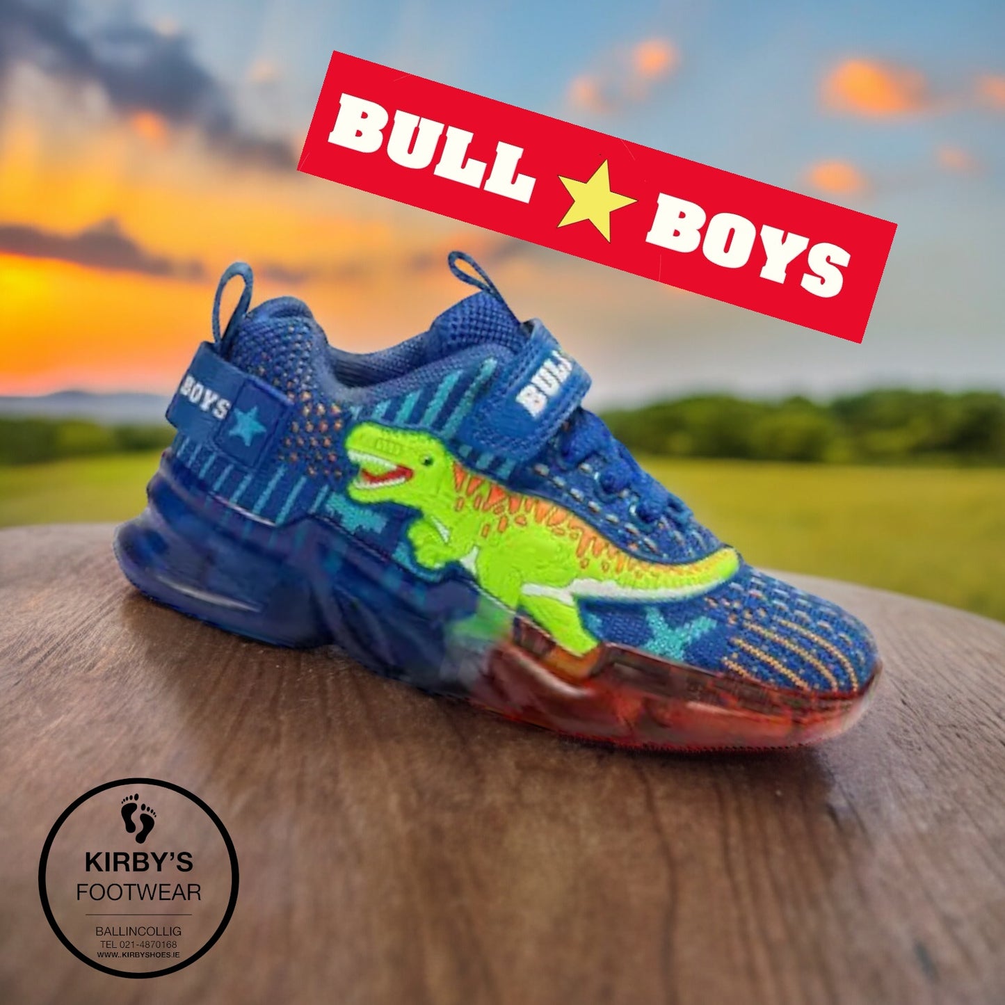 Bull Boys T-Rex lights blue
