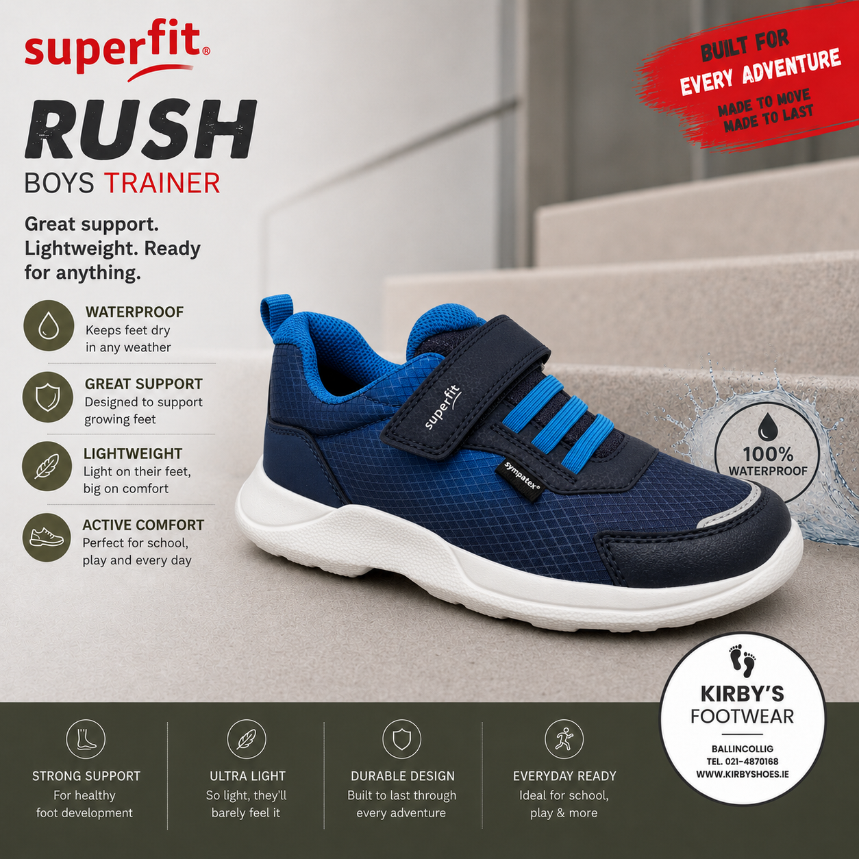 Superfit Rush waterproof navy blue