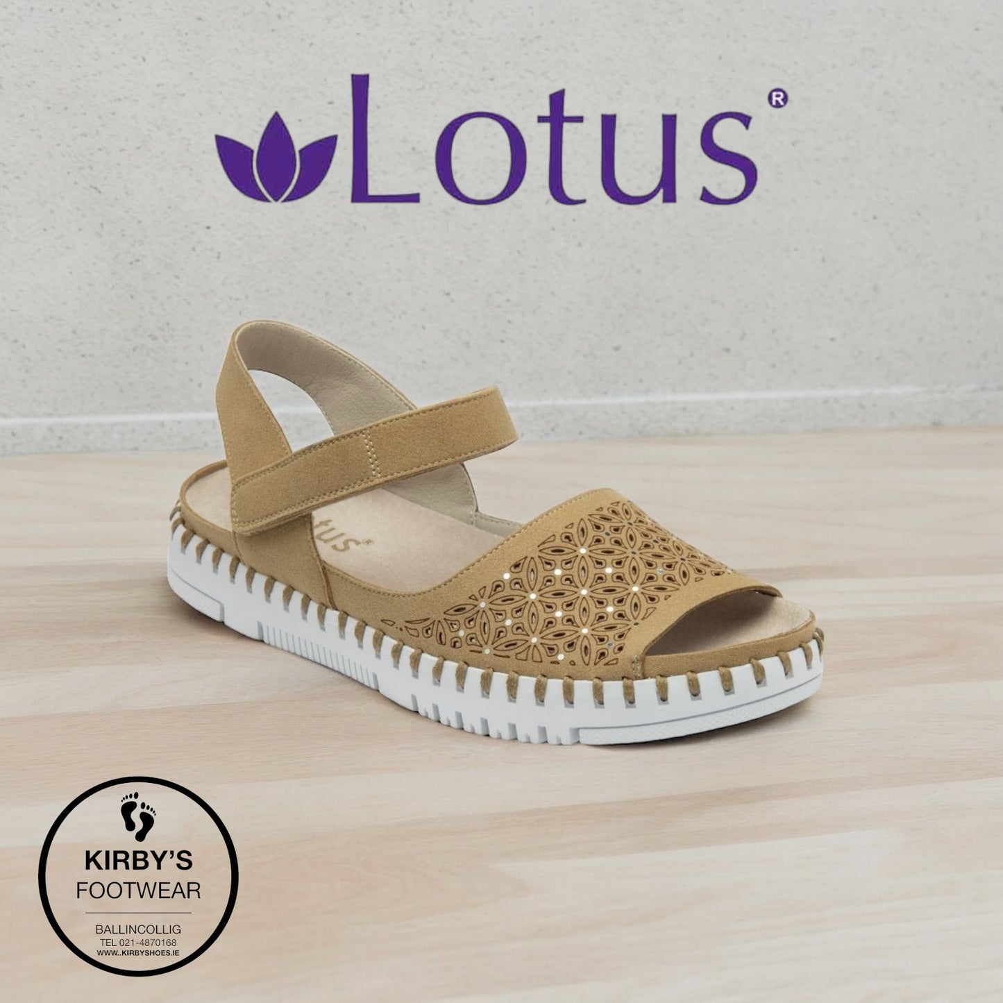 Lotus Berna sandal beige natural