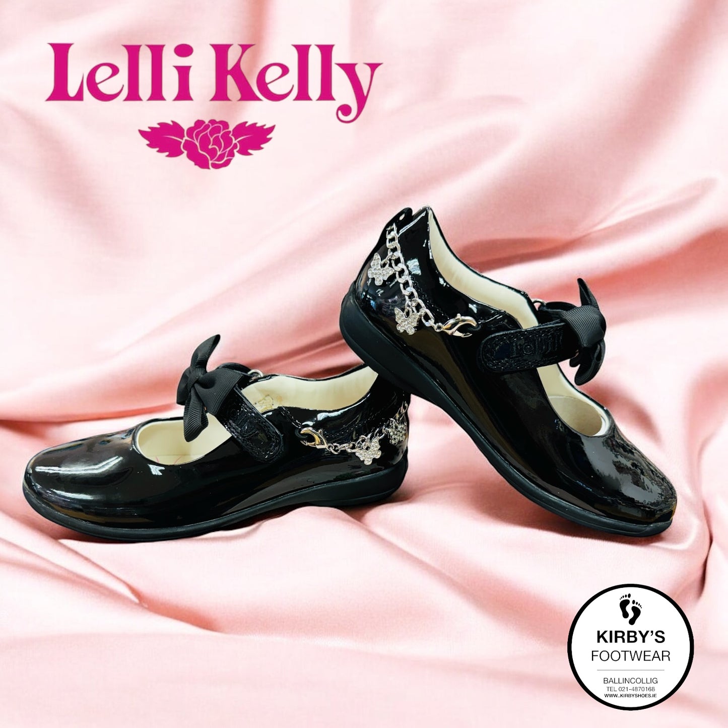 Lelli Kelly Izzy black patent charm bracelet