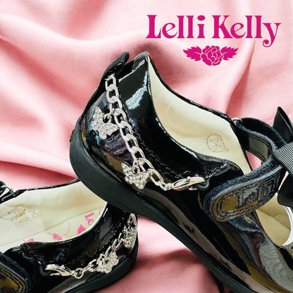 Lelli Kelly Izzy black patent charm bracelet