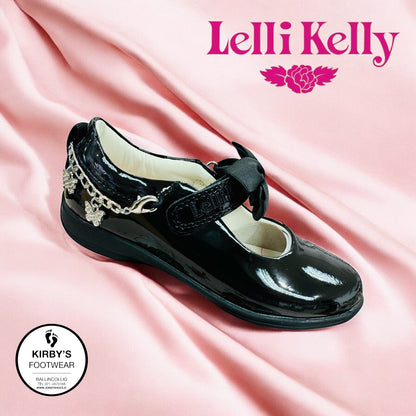 Lelli Kelly Izzy black patent charm bracelet