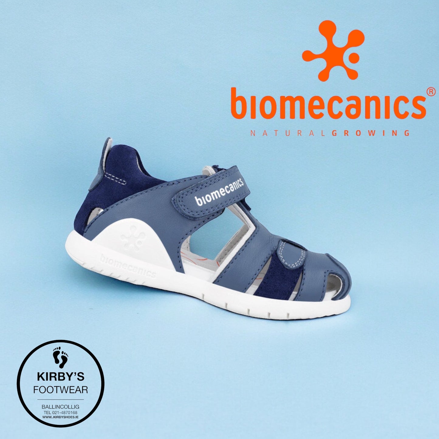 Biomecanics 242255 sandal Blue leather