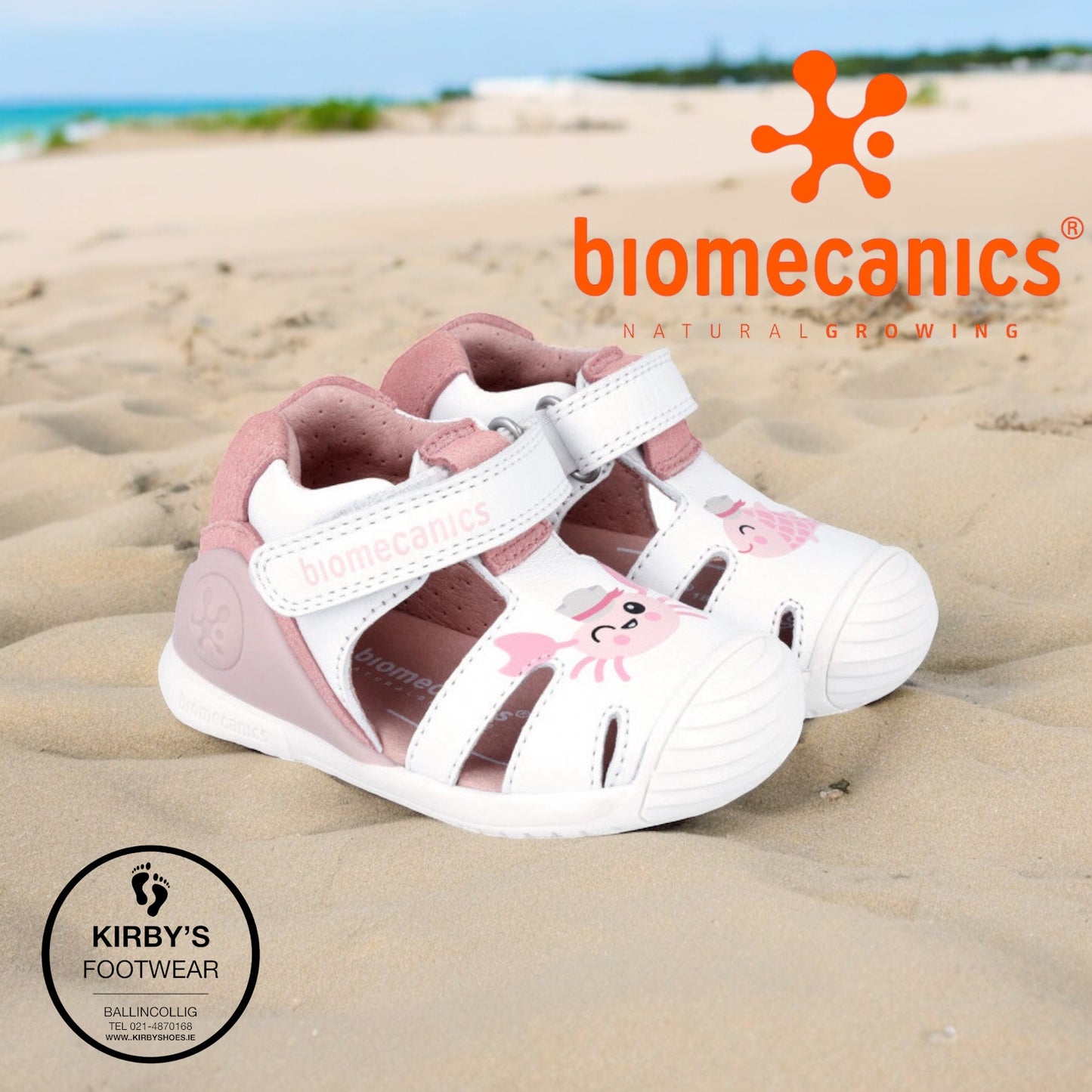 Biomecanics 242105 sandal white leather