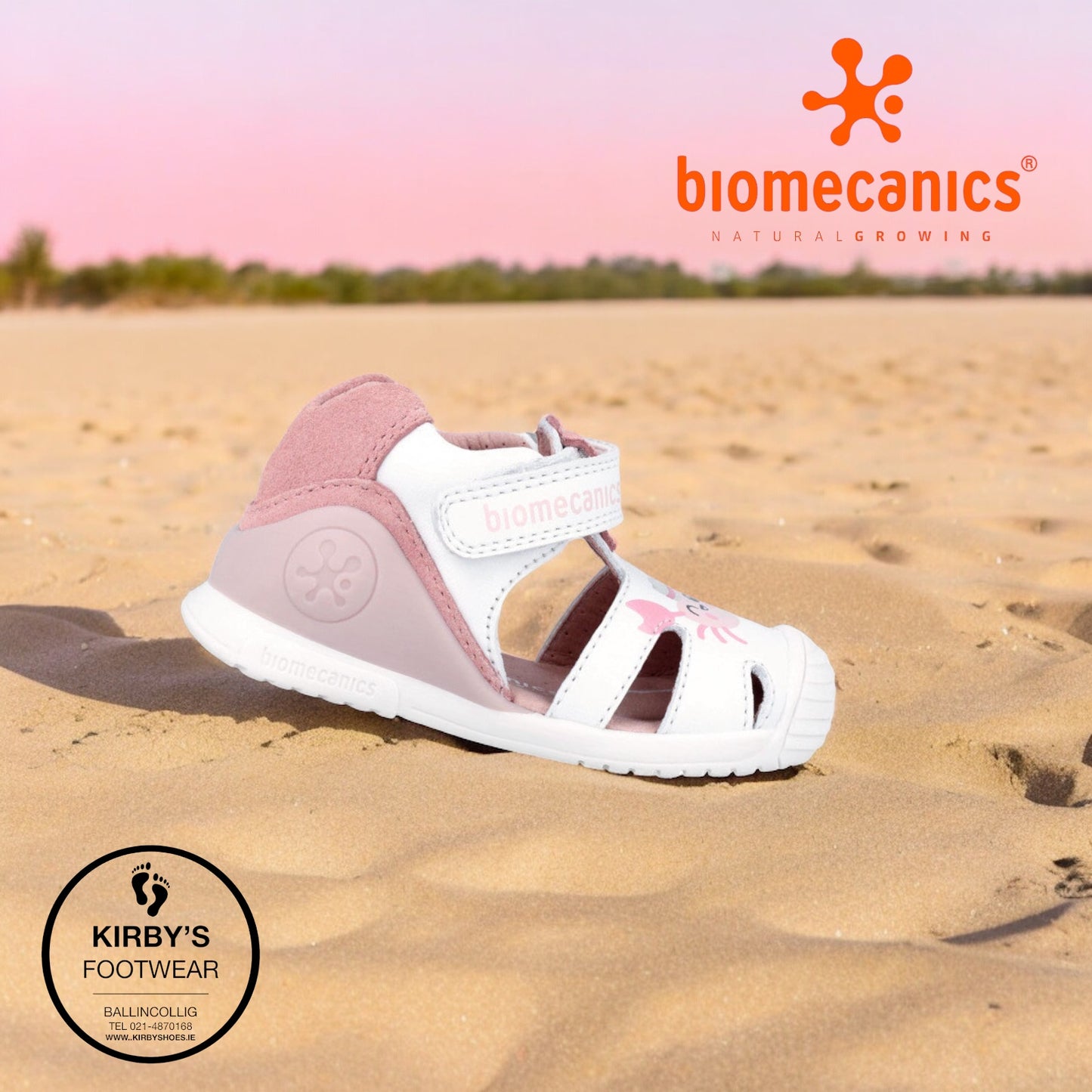 Biomecanics 242105 sandal white leather