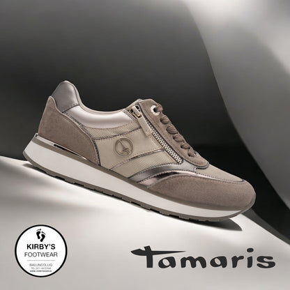Tamaris trainer taupe 23726