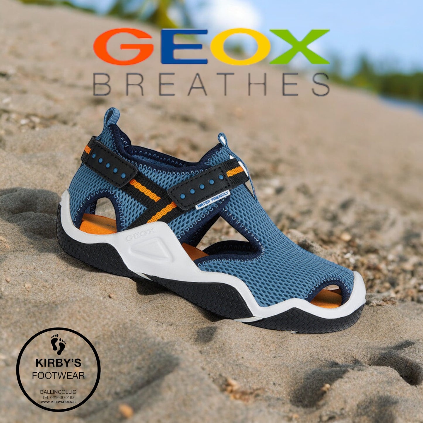 Geox Wader water sandal blue