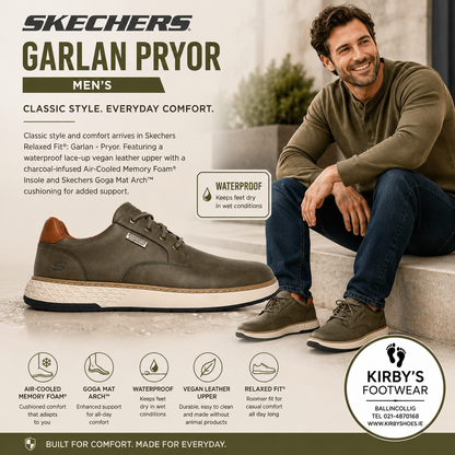 Skechers Garlan Pryor waterproof - Olive green