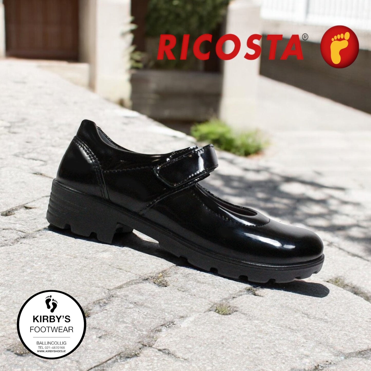 Ricosta Nora black patent