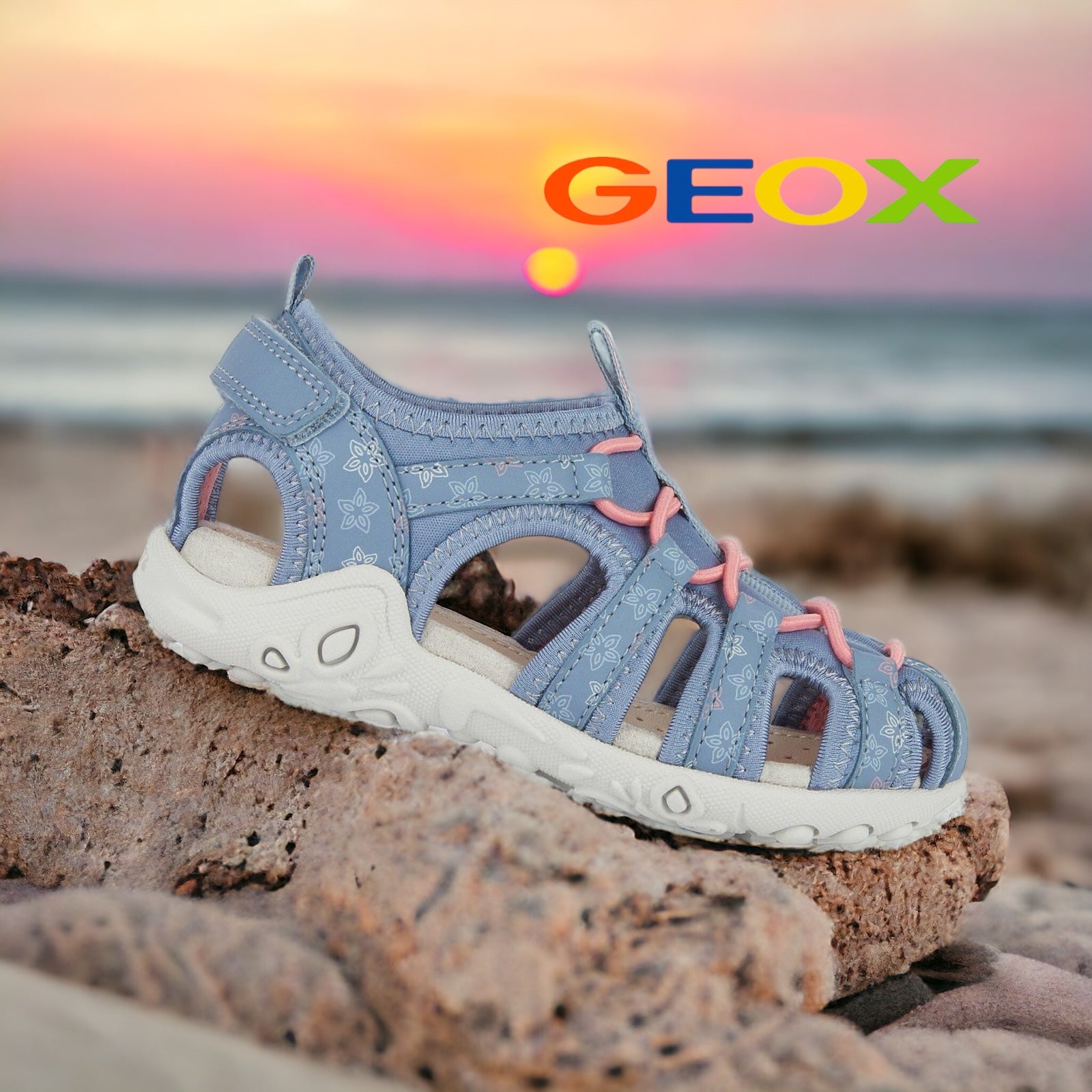 Geox Whinberry closed sandal Sky Kirbys Footwear Ltd