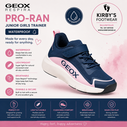 Geox Pro-Ran Navy pink - waterproof