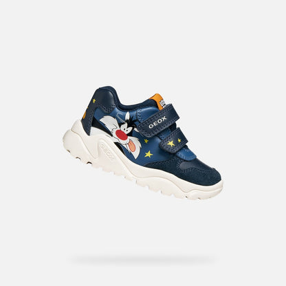 Geox Ciufciuf looney tunes velcro navy