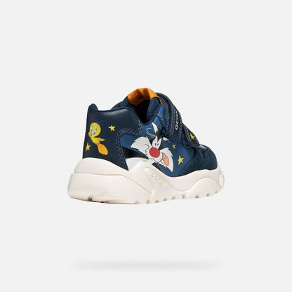 Geox Ciufciuf looney tunes velcro navy