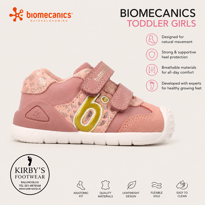 Biomecanics velcro pink gold 261108