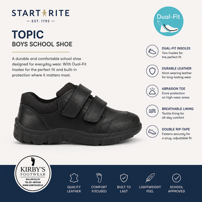 Start-Rite Topic black leather