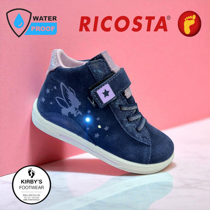 Ricosta Tinki navy pink waterproof lights