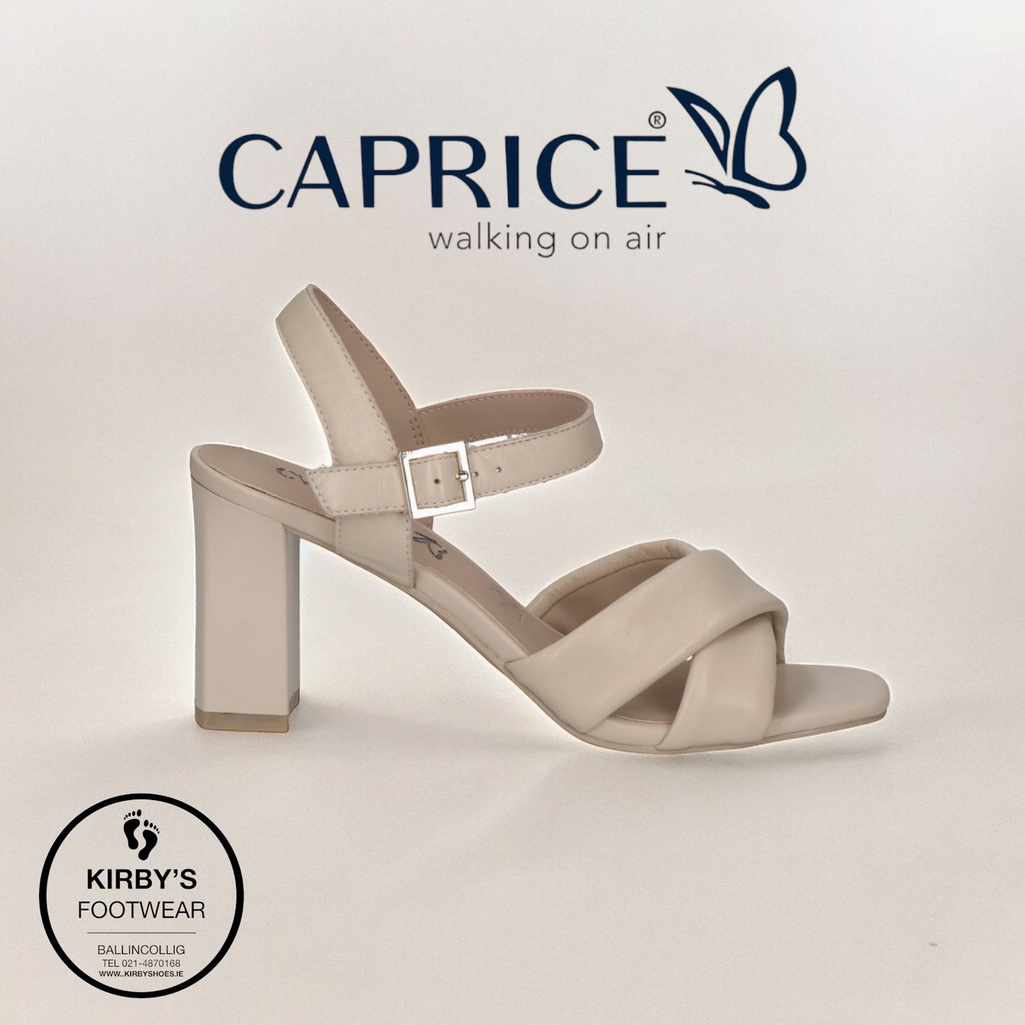 Caprice sandal beige leather 28311