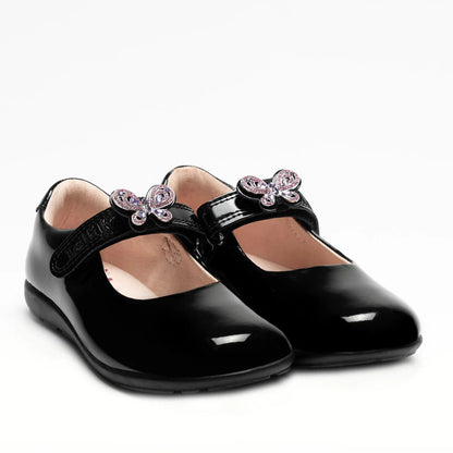 Lelli Kelly Melody 2 black patent butterfly