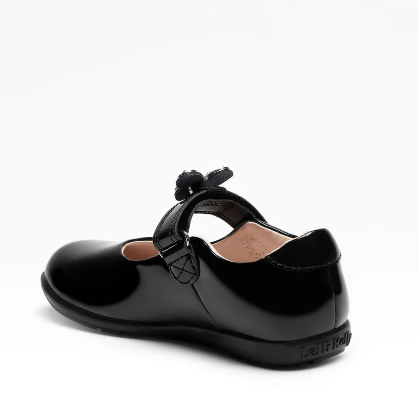 Lelli Kelly Melody 2 black patent butterfly