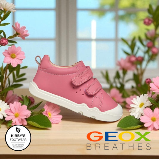 Geox Steppieup pink velcro
